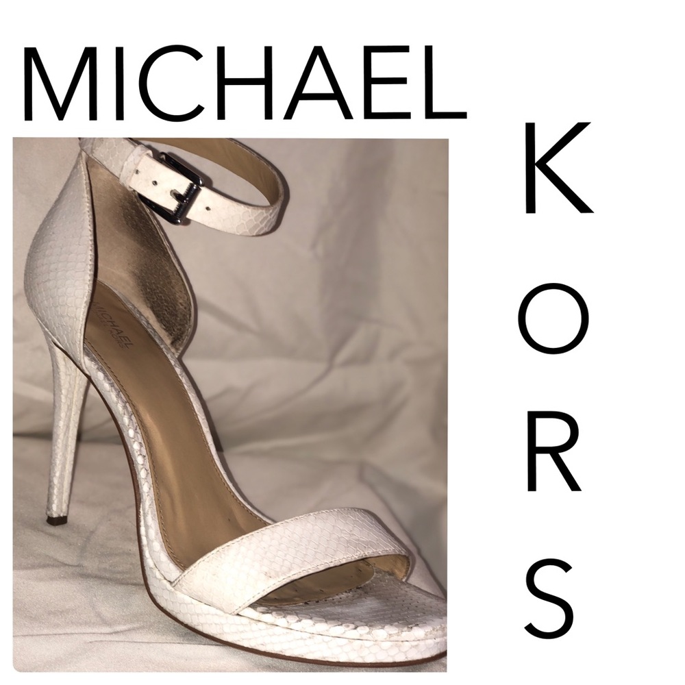 Michael Kors leather strap heel